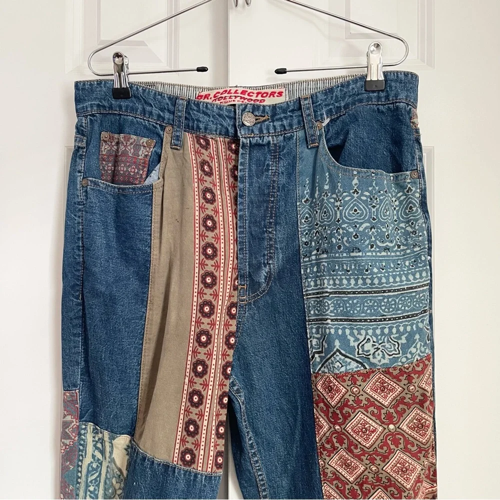 Free People by Dr. Collectors Patched Jeans - Picture 6 of 7